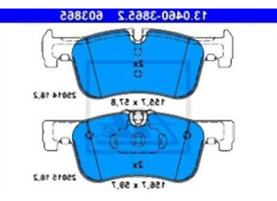 BMW F20 F21 F22 F23 Front Brake Pads 34116850567 ATE