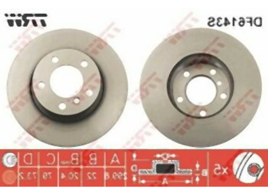 BMW F20 F21 F30 F31 F32 F33 F34 F36 Front Brake Disc Set 34116792217 TRW