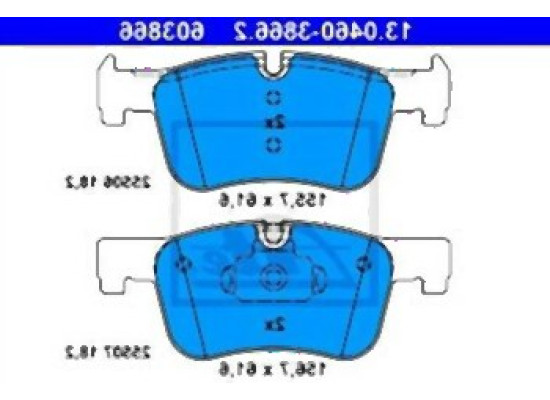 BMW F20 F21 F30 F31 F32 F33 F34 F36 Front Brake Pads 34116850568 ATE