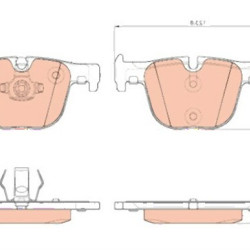 BMW F30 F31 F32 F33 F34 F36 Rear Brake Pads 34216850570 TRW