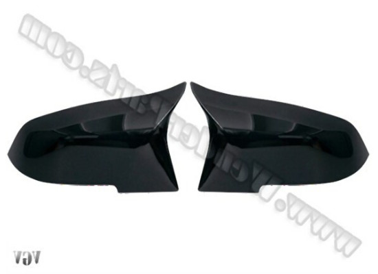 BMW F30 F31 F32 F33 F80 F82 F83 F87 M3 M4 Bat Mirror Cover Gloss Piano Black Jewelry 51168059545