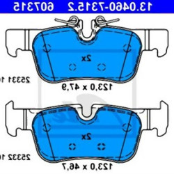 BMW MINI F39 F40 F45 F46 F48 F54 F60 Rear Brake Pads 34216859917 ATE