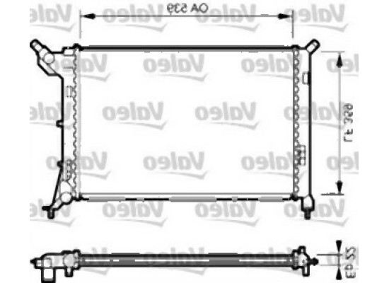 Mini R50 R52 Radiator Before 12 2003 17117535902 VALEO