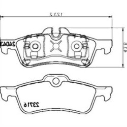 Mini R50 R52 R53 Rear Brake Pads 34216762871 TEXTAR