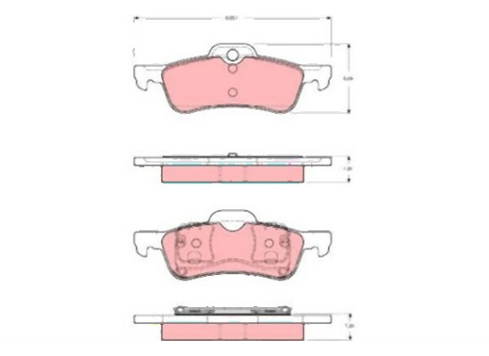 Mini R50 R52 R53 Rear Brake Pads 34216762871 TRW