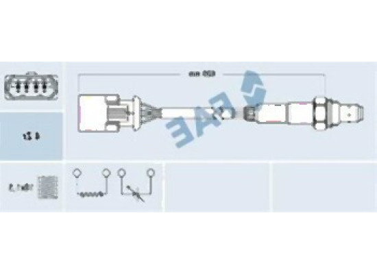 Mini R50 R52 R53 Lambda Oxygen Sensor 11780872674 FAE