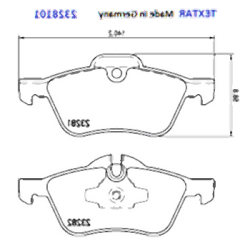 Mini R50 R52 R53 Front Brake Pads 34116770332 TEXTAR