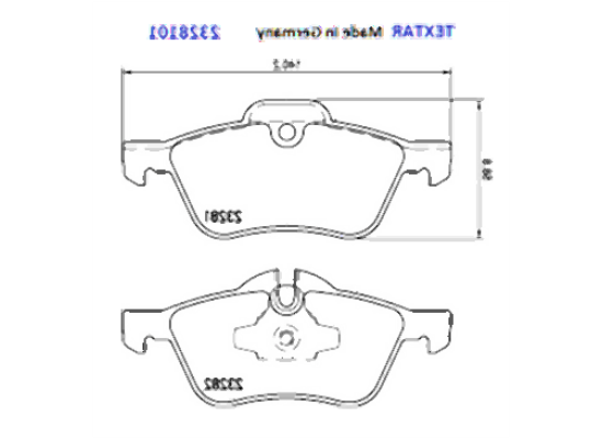 Mini R50 R52 R53 Front Brake Pads 34116770332 TEXTAR