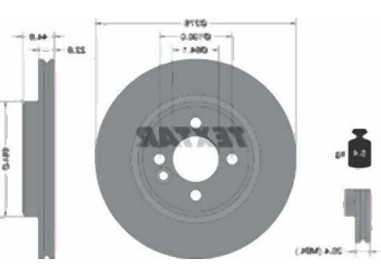 Mini R50 R52 R53 Front Brake Disc Set 34111502891 TEXTAR