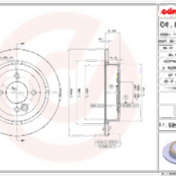 Mini R50 R52 R53 R55 R56 R57 R58 R59 Rear Brake Disc Set 34211503070 BREMBO