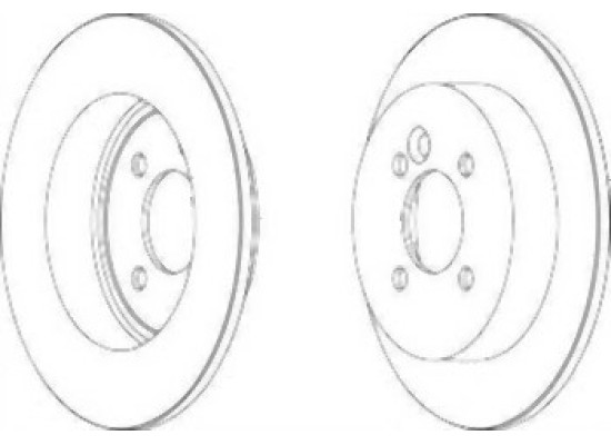 Mini R50 R52 R53 R55 R56 R57 R58 R59 Rear Brake Disc Set 34216774987 FERODO