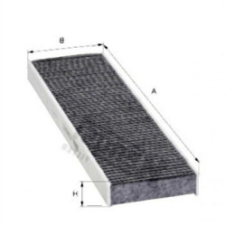 Mini R50 R55 R56 R57 R58 R59 R60 R61 Air Conditioning Filter with Carbon 64319127516 HENGST