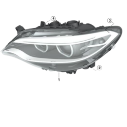 BMW Headlight Xenon Right F22 F23 63117388928