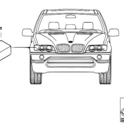 BMW Head LightSari Sinyalli-Set E53 X5 63120141937 63120007011