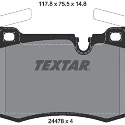 Mini Cooper Brake Pad Front R55 R57 R58 R59 Clubman R56 Coupe 2447801 34116789157