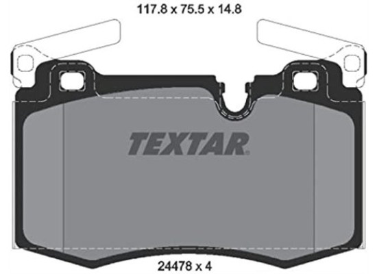 Mini Cooper Brake Pad Front R55 R57 R58 R59 Clubman R56 Coupe 2447801 34116789157