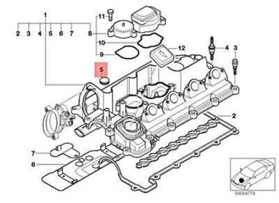 BMW Cover E38 E39 E46 E53 E60 E61 E65 E66 E70 E71 E87 E90 E91 E92 E93 M47 M57 M47n M57n M47n2 M57n2 11122247705