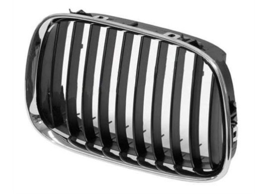 Bmw Grille Matt Black Old Model Right-Left E39 1996-2005 581301267 51138159316