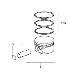 BMW Piston 0.50 Without Valvetronic variable valve timing E36 E34 0827002 11251722506