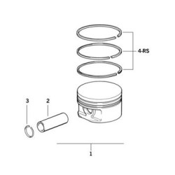 BMW Piston 92.50mm 0.50 E39 E38 E31 8770206050 11251432547