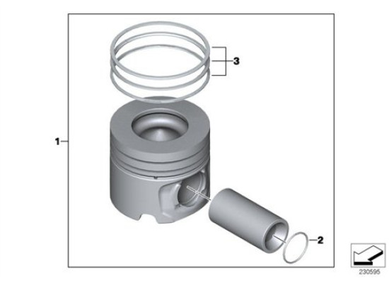 BMW Piston 0.25 Diesel F20 F21 11257812579