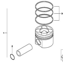 BMW Piston 0.50 E90 E92 E93 E60 E65 E66 E53 E70 E71 X5 X6 11257792746 081pi00102002 22367792746