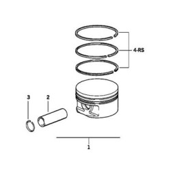 BMW Piston 0.25 E39 E38 E31 0831201 11251432546