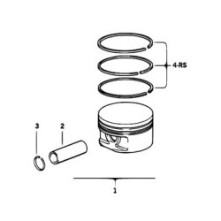 BMW Piston 80mm-0.25 E36 E46 E39 0830401 11251437148