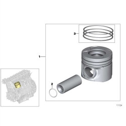 Bmw Piston Standard 84.03mm E46 E60 E65 E83 E53 X3 X5 11257788397