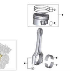 BMW Piston Segmanli 0.50 0.50 B47 8770227050 11258571012