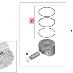 BMW Ring M43 Std 1.2*1.5*2 85 Mm Standard 1.2*1.5*2 85 Mm E36 E46 0613720050 11251437062