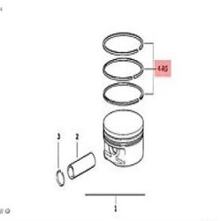 BMW Ring M52 Std 84x1.5+1.5+2mm Standard 84.00-1.5.75x3 E36 E46 E39 0681550050 11251437142