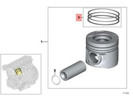 BMW Piston Ring M57n2 84*2 5+2+2 0.50 84*2.5+2+2+2mm 0.50 E90 642180700 11257798370