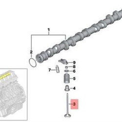 BMW Valve Kit 8 Intake 8 Exhaust 11347552053 1536p-1538p E60 N53 11347552954 101430116