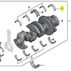 BMW Yatak Ana 0.50 N 40 42 45 Takim E46 E90 E92 E93 11217515385