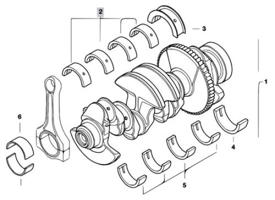 BMW Bed Arm N40 N42 050 Set E46 03 04< 11247506277