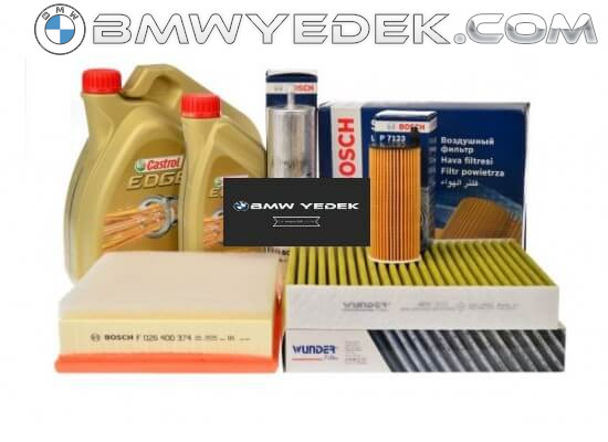 Bmw F20 Chassis 116d After 2015 Periodic Maintenance Filter Set Castrol Oil