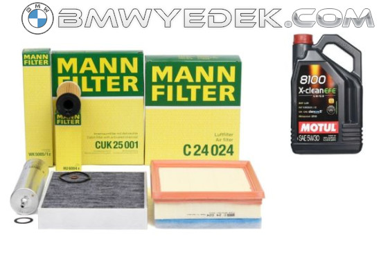 Bmw F20 Case 116d After 2015 Periodic Maintenance Filter Set Motul 5w30