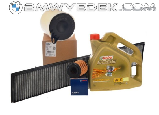 Bmw E90 Case 318i Periodic Maintenance Filter Set h Castrol 5W30 Oil