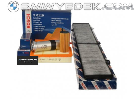 Bmw E92 - E93 Case 320d N47 Engine Набор фильтров для периодического обслуживания Bosch Brand Castrol 5w30 Oil