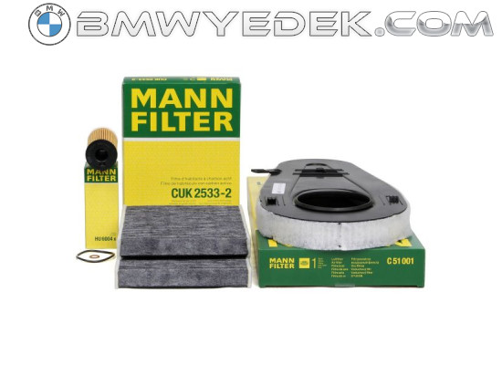 Bmw F10 Case 520d Periodic Maintenance Filter Set Mann Motul 5W30 EFE Without Diesel