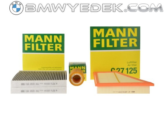 Bmw F10 Case 520i Periodic Maintenance Filter Set Mann Oil Free