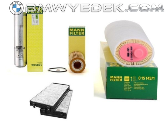 Bmw X5 E70 Case 2007-2010 Periodic Maintenance Filter Set Mann 