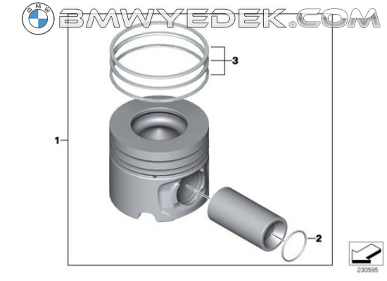 Поршень BMW 0,25 Дизель F20 F21 11257812579 (BMW-11257812579)