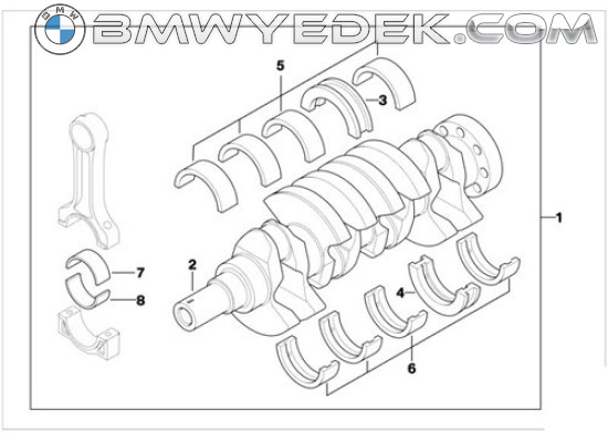 BMW Bed Master M20 320 050 Team E30 E34 E36 11211706865