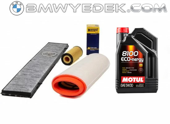 Bmw E46 Chassis 320d M47N Engine Periodic Maintenance Filter Set Motul 5w30 5lt without diesel