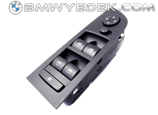 Bmw E90 Kasa Sol Cam Açma Düğmesi Siyah Komple İthal 61319217329 