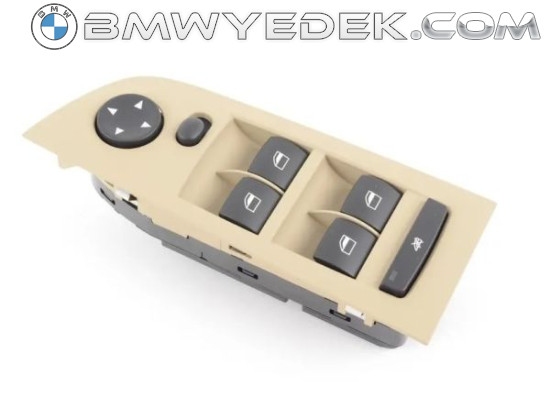 Bmw E90 Case Left Window Opening Button Beige Complete Import 61319217328 