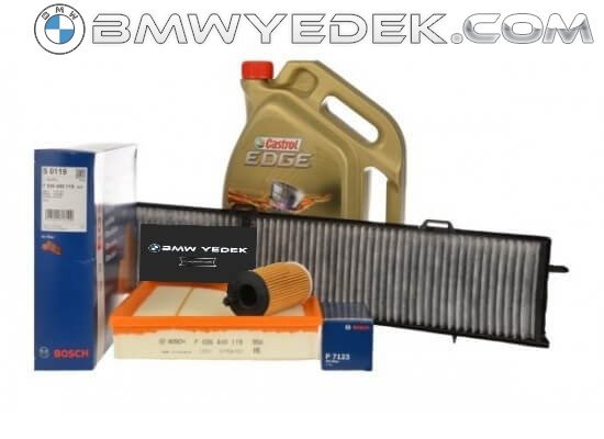 Bmw E90 320d N47 Motor 184 HP Periyodik Bakım Filtre Seti Bosch Marka Castrol 5w30 Yağ Mazotsuz