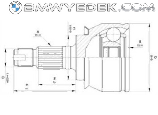 Mini R50 R52 R53 Manual Gear Axle Head 31607518261 CIFAM